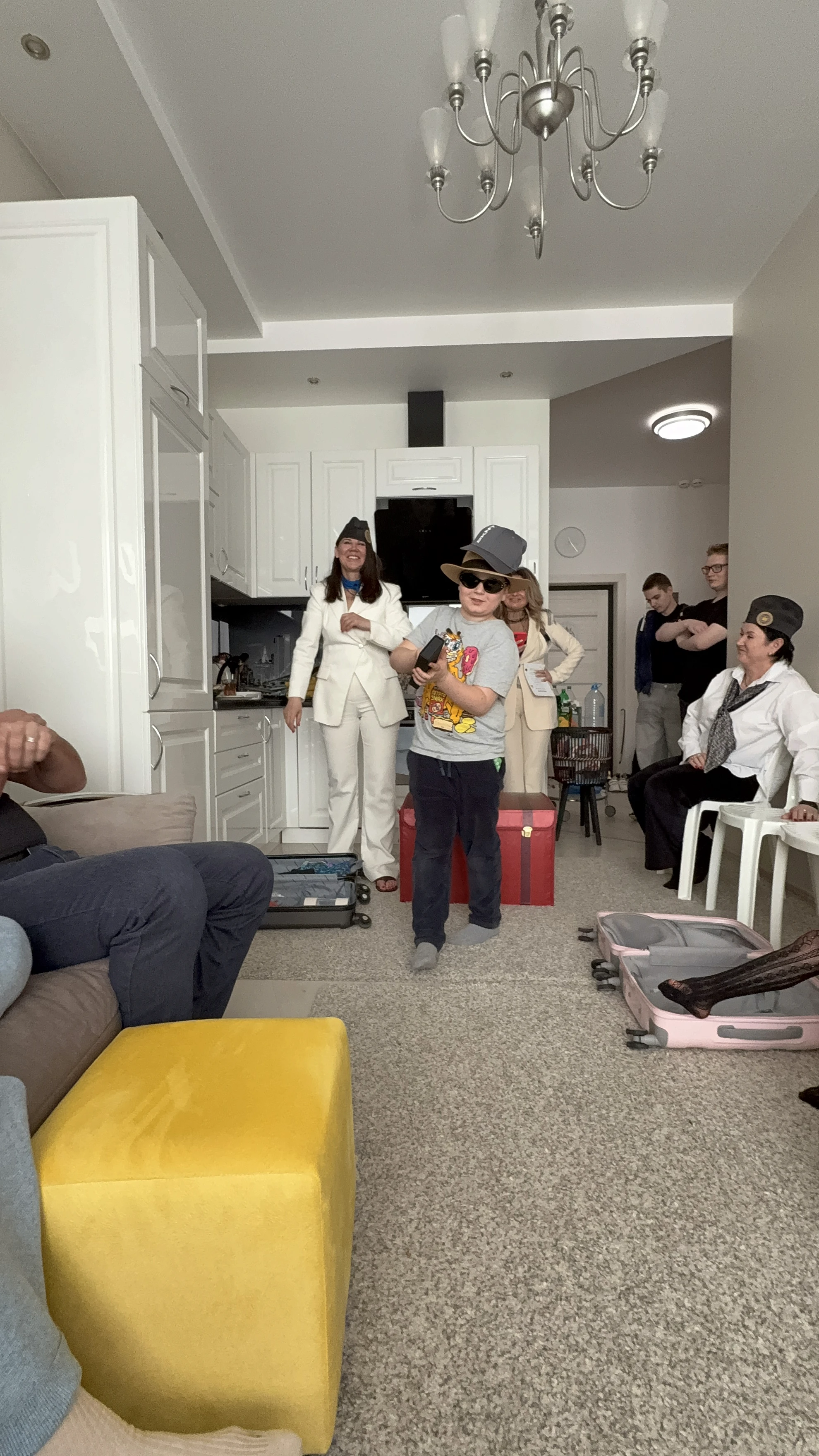 Woman talking to a Man using Mic